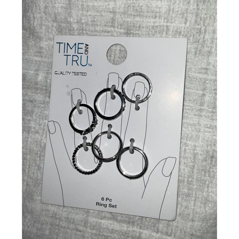 Time and Tru 6 Piece Stacking Rings‎